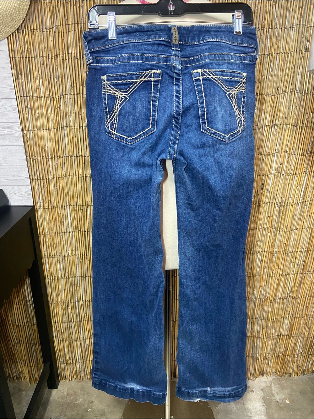Ariat Mid Rise Trouser Jeans Women’s Size 29R Bootcut Western Denim Blue - Picture 3 of 16